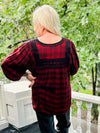 Sister Mary Patsy Ray Red Plaid Top