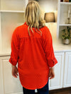 Ivy Jane Red Popover Top