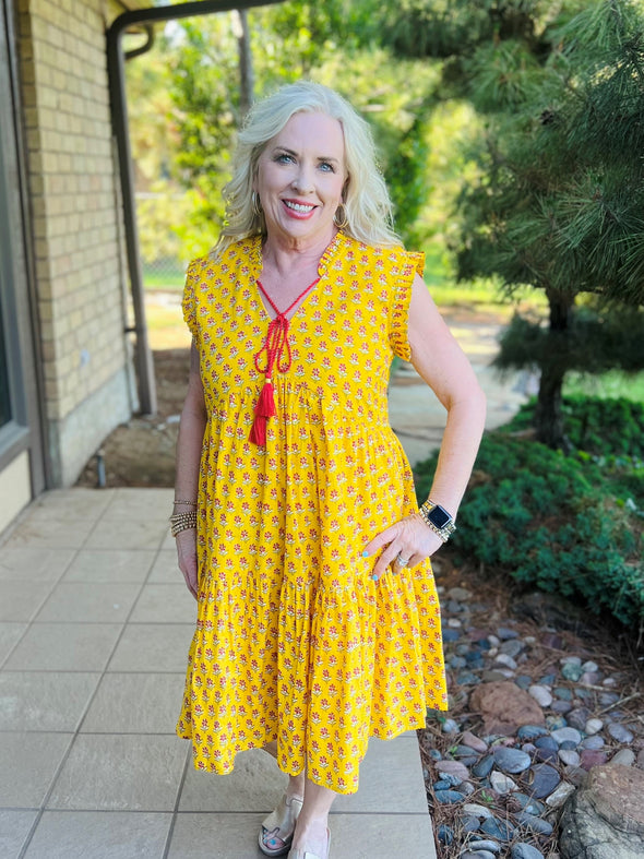 Uncle Frank Yellow Sunshine & Daisies Dress