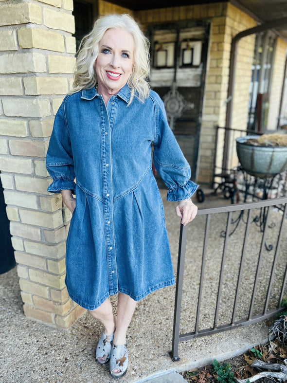 Denim Drew Dress