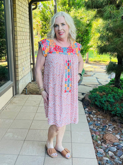 Summer Fun Embroidered Dress