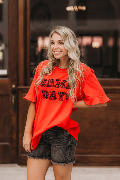 Red & Black Game Day Spirit Tee