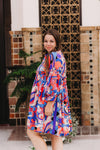 Radiant Printed Dress in Blue