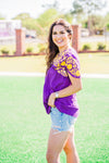 Purple Golden Girl Top