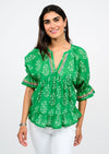 Ivy Jane Flouncy Green Top