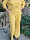 Ivy Jane Mustard Quilted Knit Pant