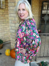Tea Garden Dreaming Floral  Top