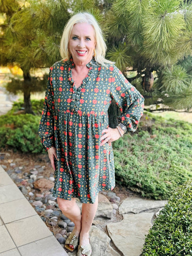 Harley Happy Day Midnight Dress Olive