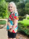Strolling Around Floral Blouse