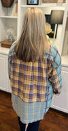 Casual Chic Button Down Top in Teal