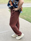 Ivy Jane Brown Gauze Drawstring Pant