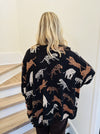 Kenny Black Cheetah Sweater
