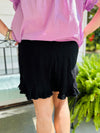 Gauze Frayed Hem Shorts