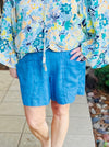 Ivy Jane Blue Slouch Pocket Short