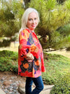 Cabo Puff Sleeve Multi Color Tunic