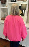 Queen Of Sparkles Hot Pink Logo Sweatshirt