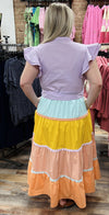 Crosby Sherbet Colorblock Kemble Dress