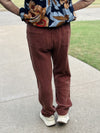 Ivy Jane Brown Gauze Drawstring Pant