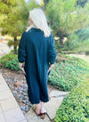 Gauze Button Up Shirt Dress