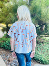 Queen Of Sparkles Orange Field Goal Tee