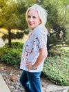 Queen Of Sparkles Orange Field Goal Tee