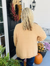 Tan Vivia Textured Cardigan
