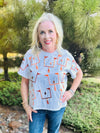 Queen Of Sparkles Orange Field Goal Tee