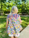 Ivy Jane Multi Rain Stitched Top