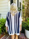 Addy Striped Pullover in Navy