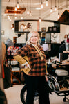 Ivy Jane Buffalo Check Zip Pullover