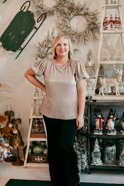 The Peyton Pleated Top