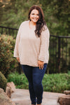 Frances Chenille Sweater in Tan