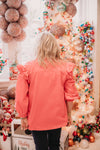 Ivy Jane Corduroy Flounce Top in Pink