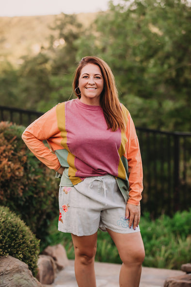 More To Love Color Block Top
