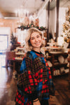 Ivy Jane Flannel Patchwork Poncho