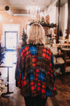Ivy Jane Flannel Patchwork Poncho