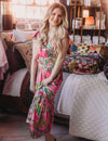 Think Pink Floral Midi Dress