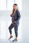 Fanning Gray Leopard Sweatshirt