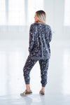 Fanning Gray Leopard Sweatshirt