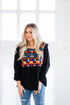 Out of the Ordinary Embroidered Babydoll Top