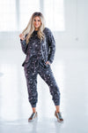 Fanning Gray Leopard Sweatshirt