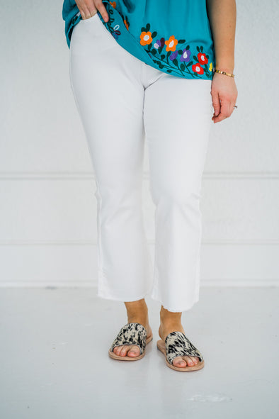 Lottie White Flare Jeans