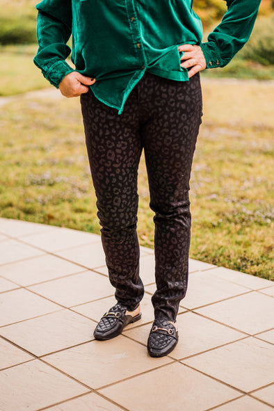 Wylie Leopard Print Jeans