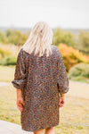 Uncle Frank Colored Leopard Smocked Dress