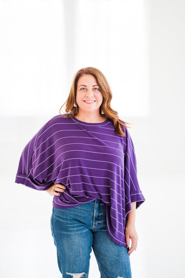 Pretty in Purple Knit Sweater
