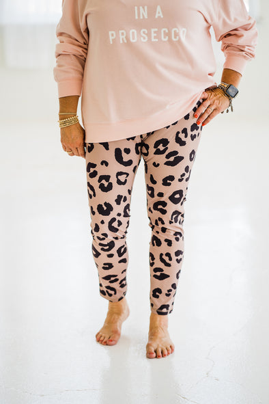 Tan Leopard Print Ziggy Leggings