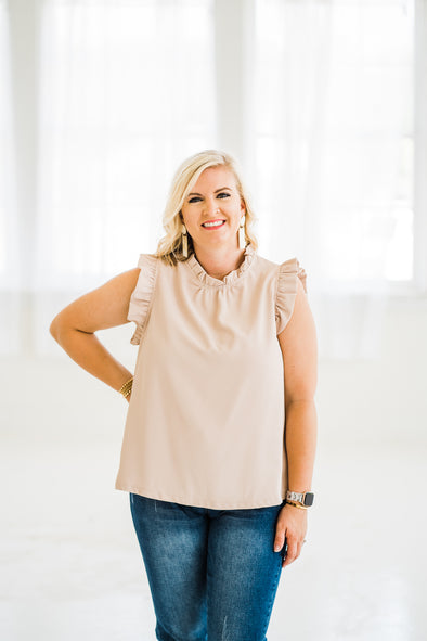 Ava Top In Beige