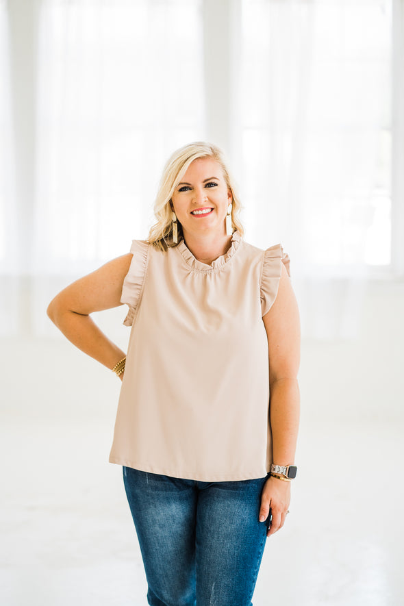 Ava Top In Beige