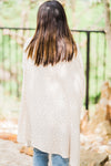 Mona Oversized Cardigan in Tan