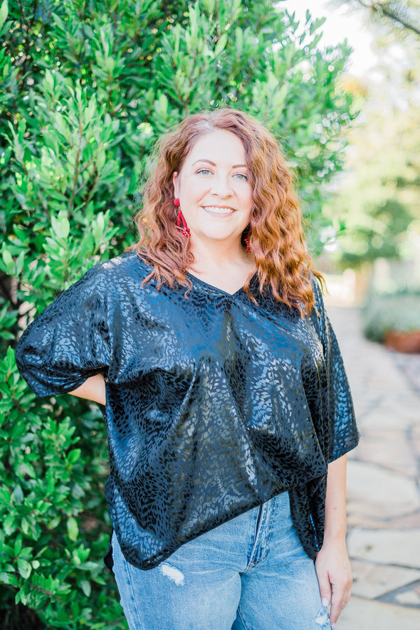 The Bailey Leopard Oversized Top
